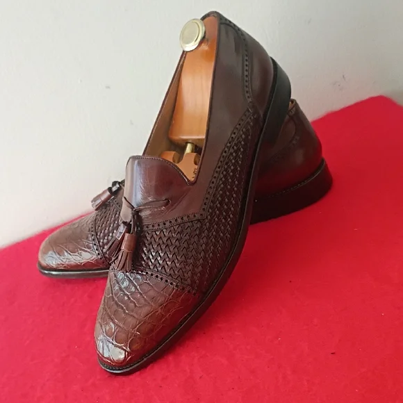 Mezlan Dark Brown Tassel Loafers - Picture 4 of 10
